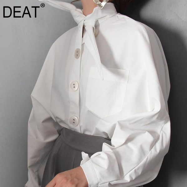 women's blouses & shirts deat 2021 fashion solid personality turn-down collar women shirt casual trendy tide clothes be998, White
women's blouses & shirts deat 2021 fashion solid personality turn-down collar women shirt casual trendy tide clothes be998, White