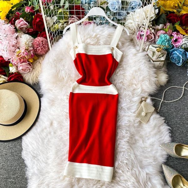 fitaylor summer spring knitted square neck patchwork color knitted broad spaghetti strap women female pencil dress1, Black;gray
fitaylor summer spring knitted square neck patchwork color knitted broad spaghetti strap women female pencil dress1, Black;gray