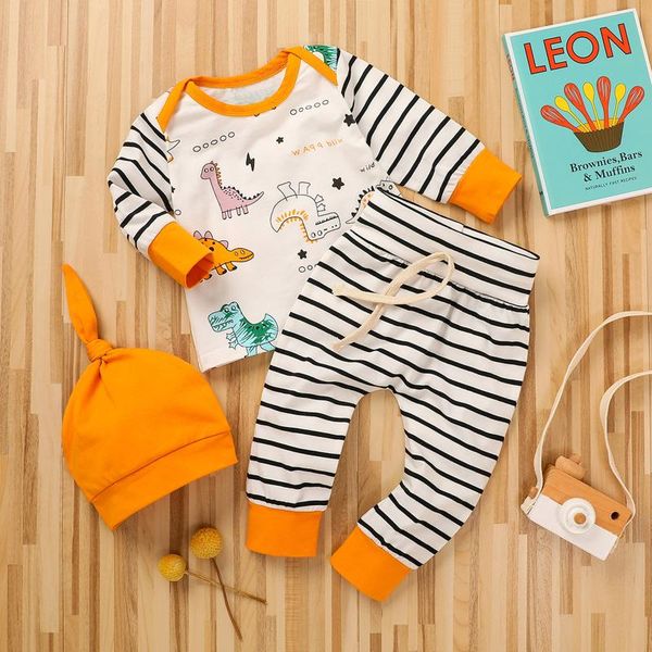 newborn baby boy boy dionosaur t рубашка топы полосатые штаны шляпные наряды набор новорожденного детская зимняя одиночная одежда ropa de be, White
newborn baby boy boy dionosaur t рубашка топы полосатые штаны шляпные наряды набор новорожденного детская зимняя одиночная одежда ropa de be, White
