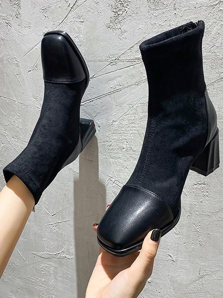boots shoes women's mid calf boots-women round toe booties woman 2021 high heels luxury designer mid-calf stiletto autumn, Black
boots shoes women's mid calf boots-women round toe booties woman 2021 high heels luxury designer mid-calf stiletto autumn, Black