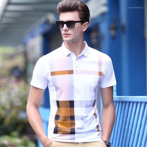 men's polos 2021 brand men's shirt cotton short sleeve men classic plaid fashion summer turn-down collar polos1, White;black
men's polos 2021 brand men's shirt cotton short sleeve men classic plaid fashion summer turn-down collar polos1, White;black