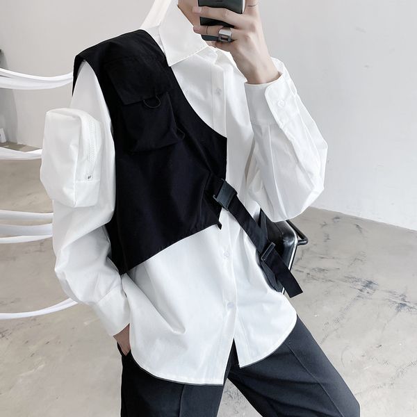 2021 dark new workwear lines wind function man vintage vest western style paragraph housing fashion 89ur, Black;white
2021 dark new workwear lines wind function man vintage vest western style paragraph housing fashion 89ur, Black;white