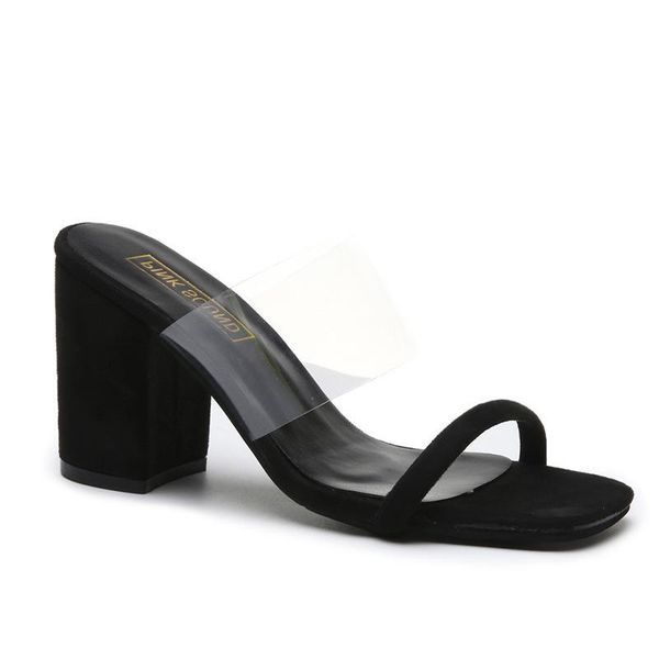 summer shoe women transparent pvc sandals ladies high heel pumps slippers fluorescent open toes thick heel fashion female slides, Black
summer shoe women transparent pvc sandals ladies high heel pumps slippers fluorescent open toes thick heel fashion female slides, Black