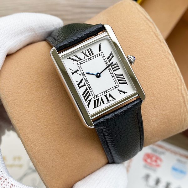 2020 classic tank solo quartz watches joker leather wristwatches square watch 27*34mm tw factory d3125, Silver
2020 classic tank solo quartz watches joker leather wristwatches square watch 27*34mm tw factory d3125, Silver