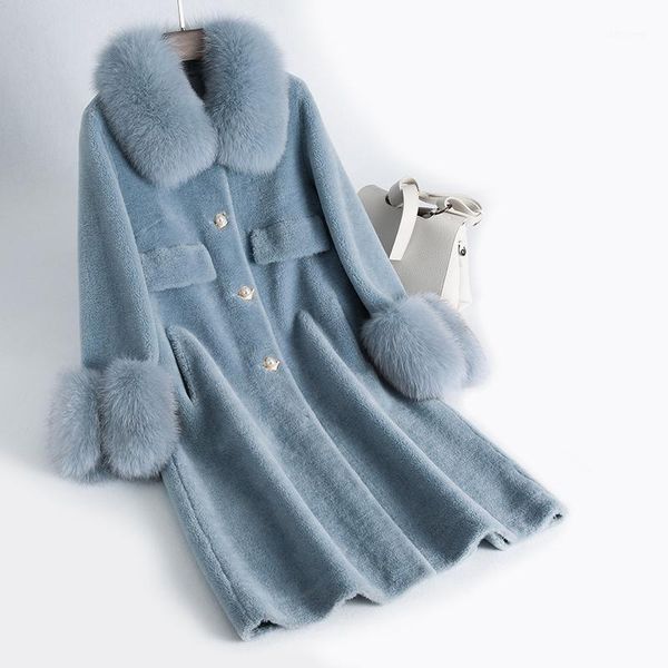 100% wool jacket fur collar real fur coat autumn winter coat women clothes 2020 korean sheep shearling suede lining zt34811, Black
100% wool jacket fur collar real fur coat autumn winter coat women clothes 2020 korean sheep shearling suede lining zt34811, Black