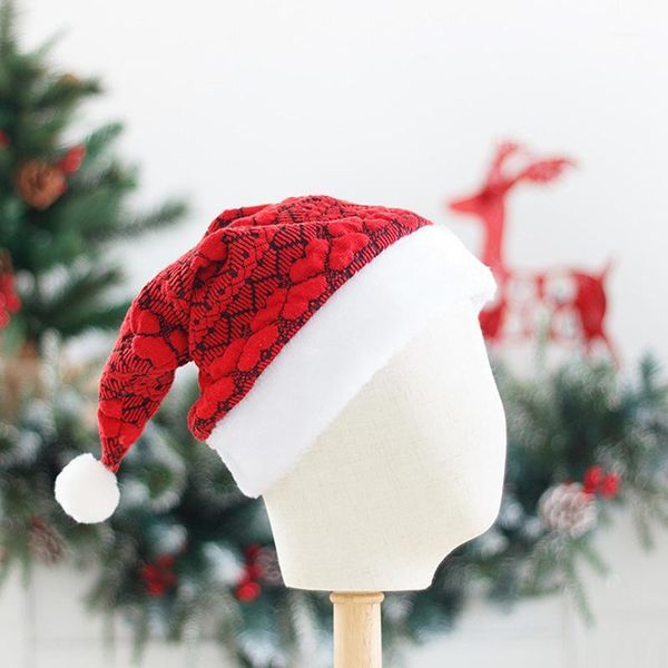 new year thick knitted christmas hat kids christmas decoration santa hat red adult1
new year thick knitted christmas hat kids christmas decoration santa hat red adult1