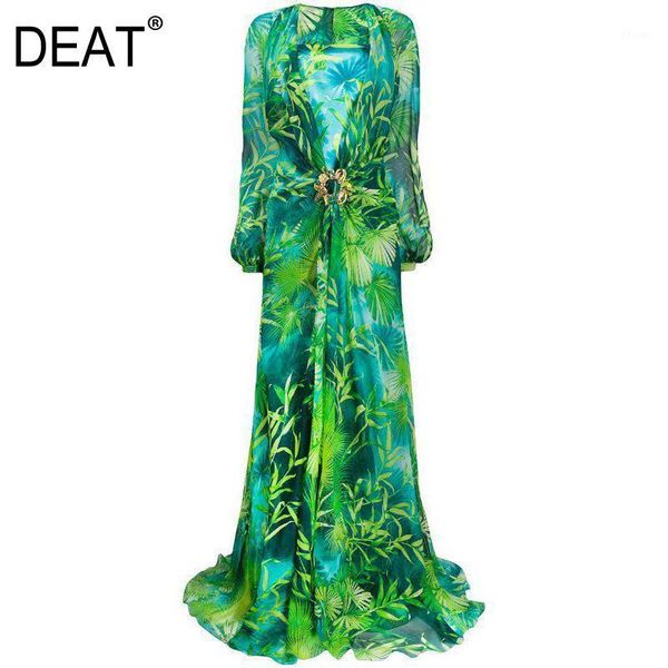 deat 2020 new summer and autumn v-neck high waist lantern sleeves floor length green printed long dress female vestido wn37506xl1, Black;gray
deat 2020 new summer and autumn v-neck high waist lantern sleeves floor length green printed long dress female vestido wn37506xl1, Black;gray