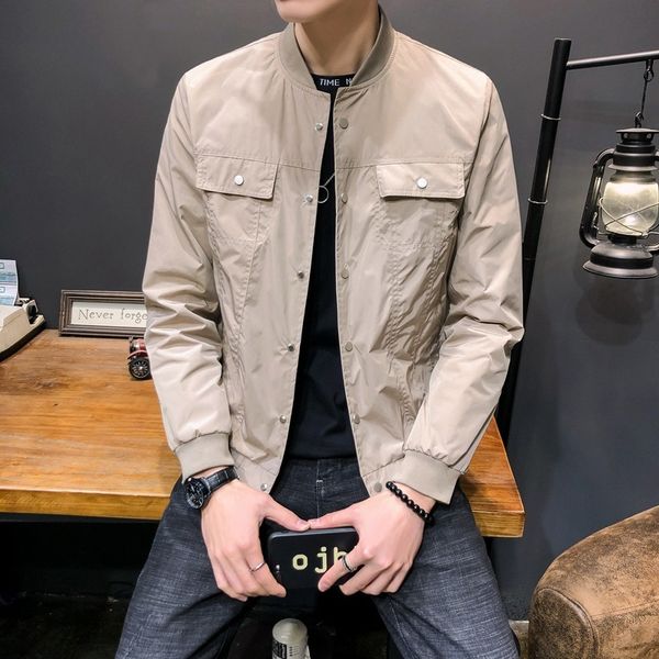 2021 spring and autumn new men's coat casual jacket w08, Black;brown
2021 spring and autumn new men's coat casual jacket w08, Black;brown