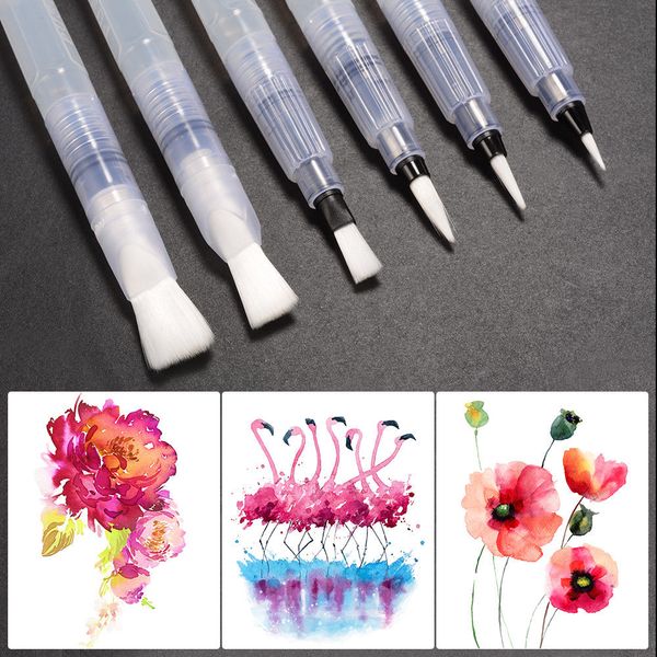 6pc watercolor brush refillable pilot paint brush artist ink perfect brush water for watercolor pen, Black;red
6pc watercolor brush refillable pilot paint brush artist ink perfect brush water for watercolor pen, Black;red