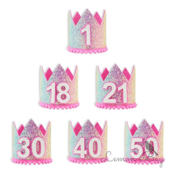 other festive & party supplies 18 21 30 40 50 happy birthday cake er cute one headwear gradient pink crown hat for decorations
other festive & party supplies 18 21 30 40 50 happy birthday cake er cute one headwear gradient pink crown hat for decorations