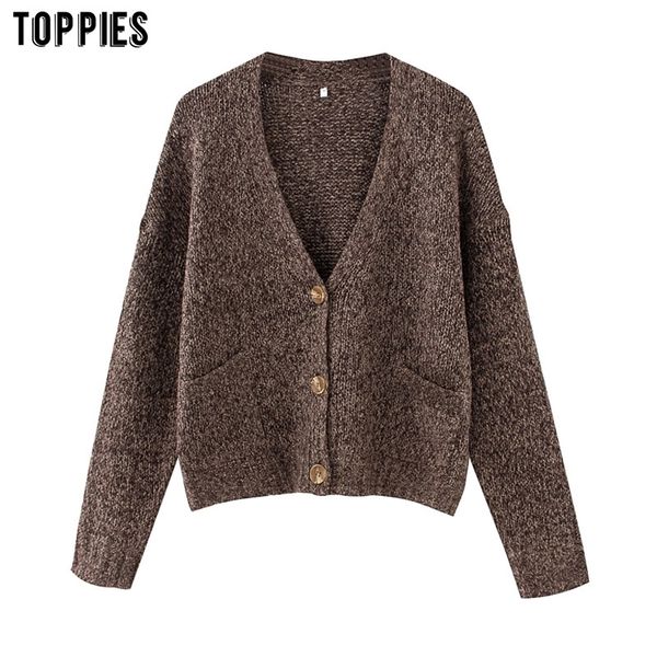 ies womens short cardigan sweater autumn knitted jacket coat single breasted v-neck winter clothes y200915, White;black
ies womens short cardigan sweater autumn knitted jacket coat single breasted v-neck winter clothes y200915, White;black