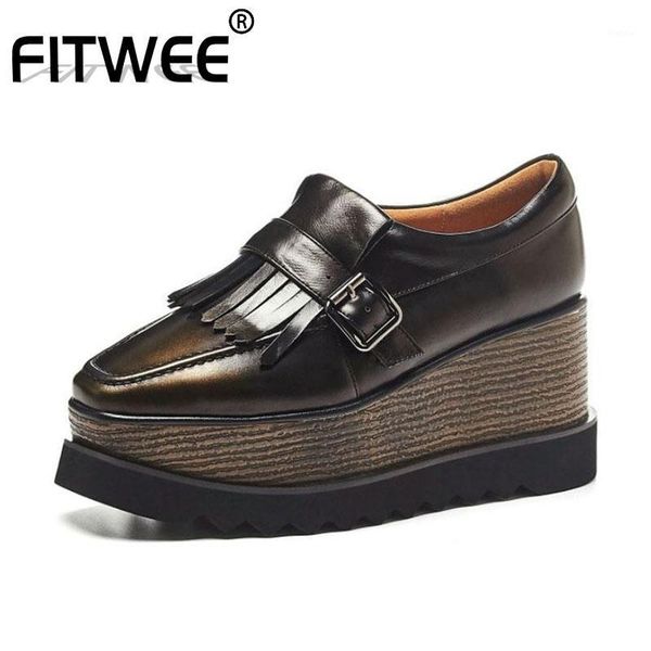 fitwee 2020 autumn real leather platform woman pumps high heels shoes women wedges buckle club party leisure pumps size 33-401, Black
fitwee 2020 autumn real leather platform woman pumps high heels shoes women wedges buckle club party leisure pumps size 33-401, Black