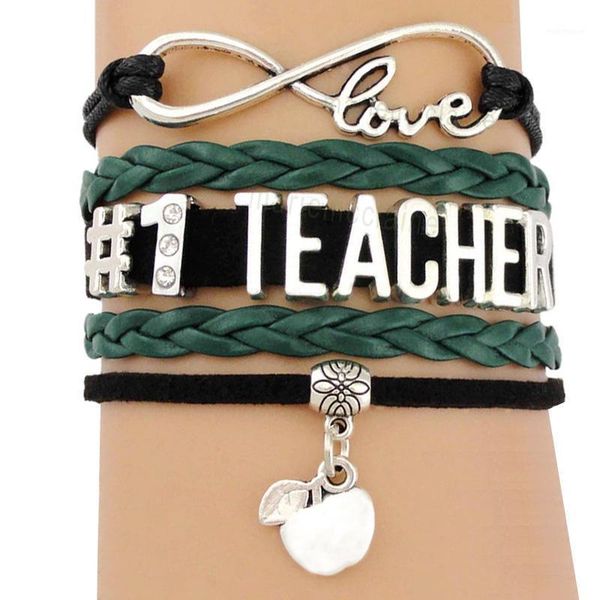 charm bracelets #1 teacher assistant teach apples infinity love handmade jewelry women men christmas gift1, Golden;silver
charm bracelets #1 teacher assistant teach apples infinity love handmade jewelry women men christmas gift1, Golden;silver