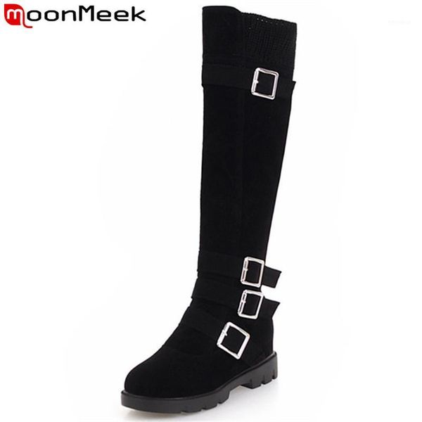 moonmeek 2020 fashion autumn winter boots round toe zip knee high boots round toe buckle low heels ladies prom big size1, Black
moonmeek 2020 fashion autumn winter boots round toe zip knee high boots round toe buckle low heels ladies prom big size1, Black