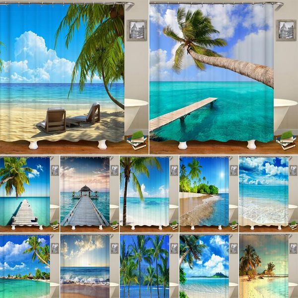 sunny beach printed fabric shower curtains sea scenery bath screen waterproof products bathroom decor with wmtzxc
sunny beach printed fabric shower curtains sea scenery bath screen waterproof products bathroom decor with wmtzxc