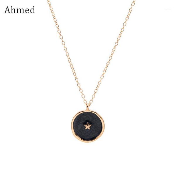 ahmed 2020 new arrival exquisite enamel star round pendant necklace for women fashion collar bijoux chian necklace jewelry1, Silver
ahmed 2020 new arrival exquisite enamel star round pendant necklace for women fashion collar bijoux chian necklace jewelry1, Silver