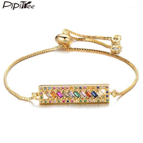 pipitree princess cut cubic zirconia geometric square charm bracelet for women ladies party wedding jewelry bracelets adjustable1, Golden;silver
pipitree princess cut cubic zirconia geometric square charm bracelet for women ladies party wedding jewelry bracelets adjustable1, Golden;silver