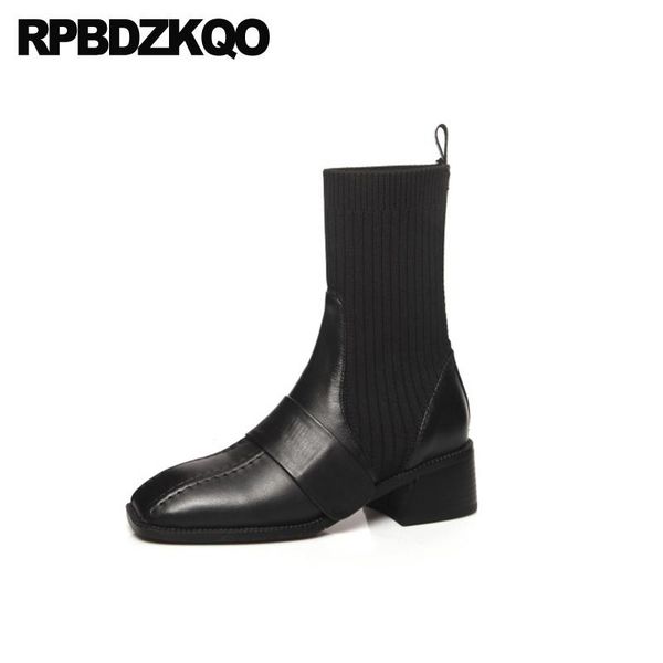 chunky plus size square toe high heel block big slip on ankle brand women winter boots genuine leather black shoes knit 10 fur
chunky plus size square toe high heel block big slip on ankle brand women winter boots genuine leather black shoes knit 10 fur