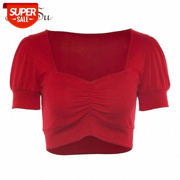 artsu fashion ladies basic tshirt short puff sleeve red t-shirt women crop friends tshirt camiseta mujer asts20694 #py9k, White
artsu fashion ladies basic tshirt short puff sleeve red t-shirt women crop friends tshirt camiseta mujer asts20694 #py9k, White