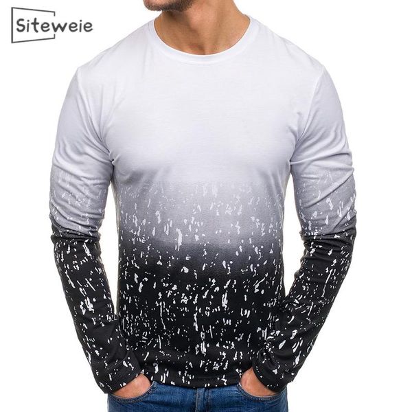men's t-shirts siteweie men clothes long sleeve shirts fashion casual sports o-neck gradient print harajuku male outdoor t-shirt oversi, White;black
men's t-shirts siteweie men clothes long sleeve shirts fashion casual sports o-neck gradient print harajuku male outdoor t-shirt oversi, White;black