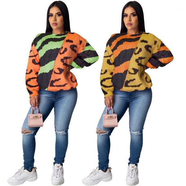 2020 autumn and winter new plus size printed sweater women's long-sleeved versatile fashion casual sportswear ladies loose, White
2020 autumn and winter new plus size printed sweater women's long-sleeved versatile fashion casual sportswear ladies loose, White