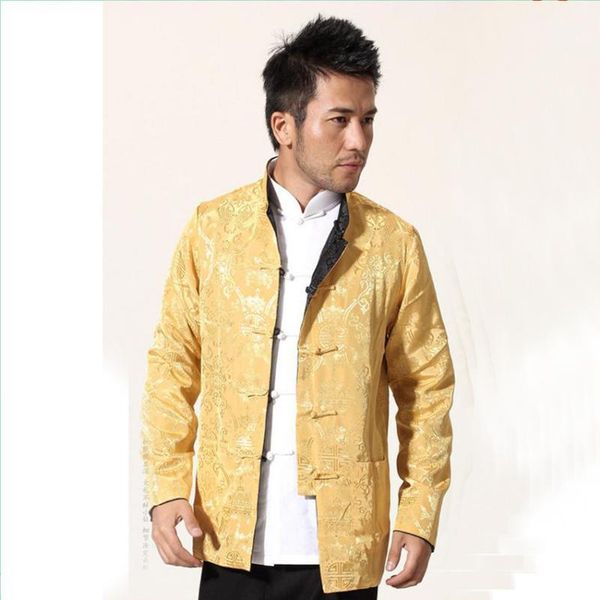 black gold chinese men satin jacket two sided coat mandarin collar tang suit overcoat m xl xxl xxxl mn101, Black;brown
black gold chinese men satin jacket two sided coat mandarin collar tang suit overcoat m xl xxl xxxl mn101, Black;brown