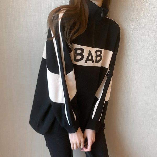 simple all-match korean style chic autumn hoodies women letter printed leisure pullovers womens bf daily sweatshirt1, Black
simple all-match korean style chic autumn hoodies women letter printed leisure pullovers womens bf daily sweatshirt1, Black