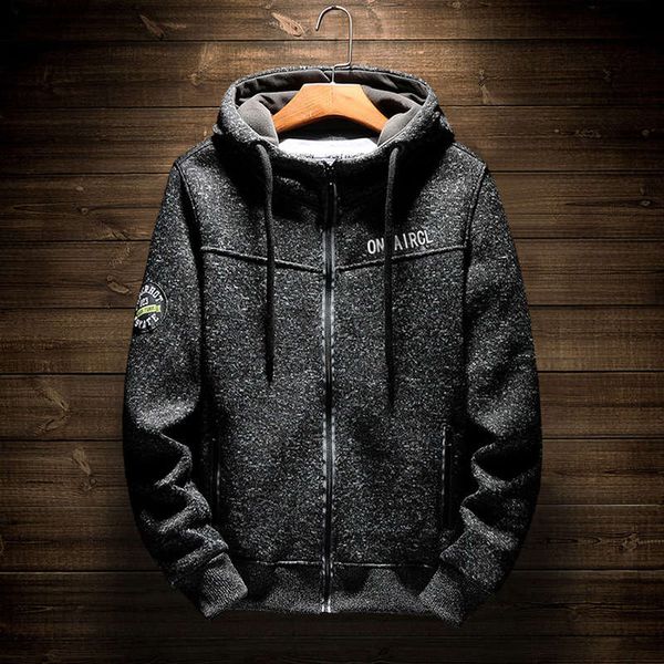 autumn sportswear hooded cardigan sweater thickened knitting fashion brand casual men's single clothes, Gray
autumn sportswear hooded cardigan sweater thickened knitting fashion brand casual men's single clothes, Gray
