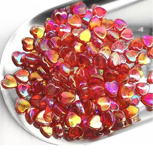 new 100pcs 8mm transparent ab charms heart shape acrylic beads loose spacer beads for jewelry makeing diy handmade qylmso, Crystal
new 100pcs 8mm transparent ab charms heart shape acrylic beads loose spacer beads for jewelry makeing diy handmade qylmso, Crystal