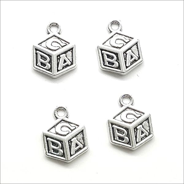 150pcs cube abc antique silver charms pendants jewelry making bracelet necklace earrings 14*10mm dh0848, Bronze;silver
150pcs cube abc antique silver charms pendants jewelry making bracelet necklace earrings 14*10mm dh0848, Bronze;silver