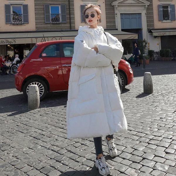 2021 winter long white cotton women's parka coat loose casual warm thick blue jacket women puffer coat1, Black
2021 winter long white cotton women's parka coat loose casual warm thick blue jacket women puffer coat1, Black