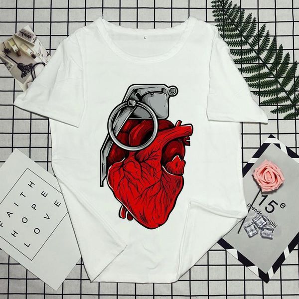 harajuku bomb heart flower print women's t-shirt fashion casual short-sleeved t shirt summer 0-collar white tshirt clothing
harajuku bomb heart flower print women's t-shirt fashion casual short-sleeved t shirt summer 0-collar white tshirt clothing