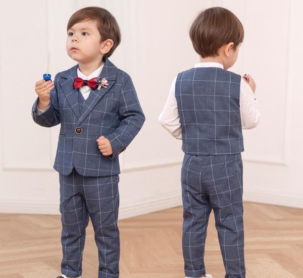flower boys jacket+vest pants bowtie 4pcs formal wedding suit gentleman kids birthday dress children party costume 2-12 t, White
flower boys jacket+vest pants bowtie 4pcs formal wedding suit gentleman kids birthday dress children party costume 2-12 t, White