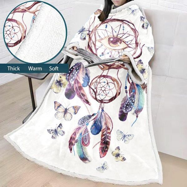 dreamcatcher throw blanket with sleeveshooded for adults blanket tv wrap robe cover for lounge chair couch bs171
dreamcatcher throw blanket with sleeveshooded for adults blanket tv wrap robe cover for lounge chair couch bs171