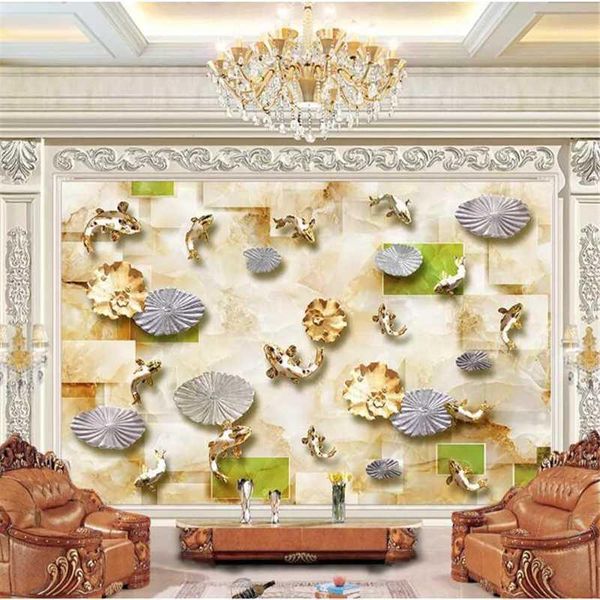 wallpapers mural papel de parede para quarto custom wallpaper embossed koi lotus leaf three-dimensional square marble living room wall1
wallpapers mural papel de parede para quarto custom wallpaper embossed koi lotus leaf three-dimensional square marble living room wall1