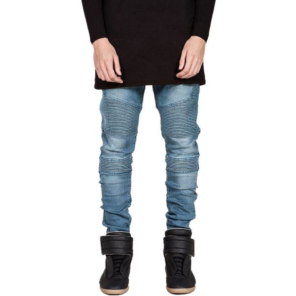 wholesale mens biker jeans strench slim fit motorcycle denim joggers man washed straight runway jeans trousers lq009, Blue
wholesale mens biker jeans strench slim fit motorcycle denim joggers man washed straight runway jeans trousers lq009, Blue