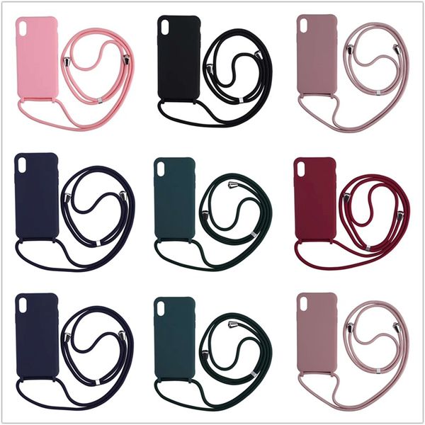 new lanyard phone case for iphone 11 12pro candy color thick skin feel apple anti-drop phone case cell phone cases
new lanyard phone case for iphone 11 12pro candy color thick skin feel apple anti-drop phone case cell phone cases