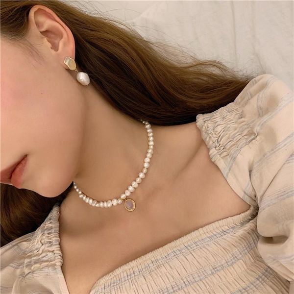 chains 2021 freshwater natural pearl moonstone pendant necklace geometric irregular for women girls party jewelry drop, Silver
chains 2021 freshwater natural pearl moonstone pendant necklace geometric irregular for women girls party jewelry drop, Silver