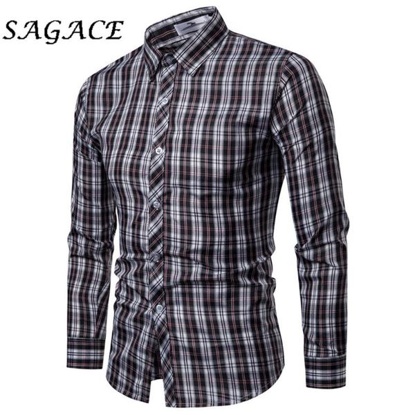 sagace clothes business men shirts long sleeve vintage blouse men plaid print shirts 2020 autumn plus size casual top, White;black
sagace clothes business men shirts long sleeve vintage blouse men plaid print shirts 2020 autumn plus size casual top, White;black
