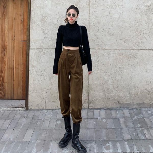 women's pants & capris fefhw autumn and winter corduroy straight loose thick wide-leg 2021 high-waist drape nine-point long pants1, Black;white
women's pants & capris fefhw autumn and winter corduroy straight loose thick wide-leg 2021 high-waist drape nine-point long pants1, Black;white