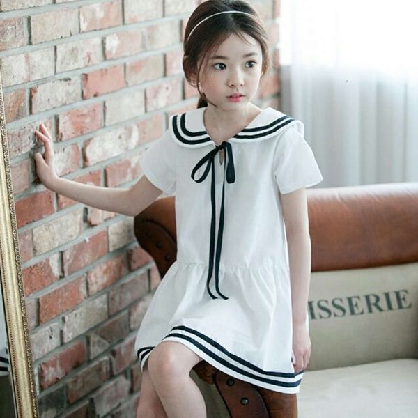 summer korean clothing girl navy new collar short sve drs college wind big children's skirt a235, Blue
summer korean clothing girl navy new collar short sve drs college wind big children's skirt a235, Blue