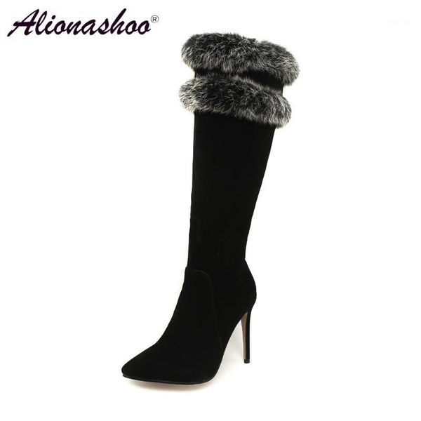 boots alionashoo large size 34-46 zipper knee high women autumn soft leather fashion thin heel woman shoes winter s1, Black
boots alionashoo large size 34-46 zipper knee high women autumn soft leather fashion thin heel woman shoes winter s1, Black