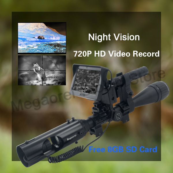 4.3inch 720p hd lcd display night vision video scope lens for rifle scope ir laser torch mount hunting telescope 300m binoculars 201106
4.3inch 720p hd lcd display night vision video scope lens for rifle scope ir laser torch mount hunting telescope 300m binoculars 201106