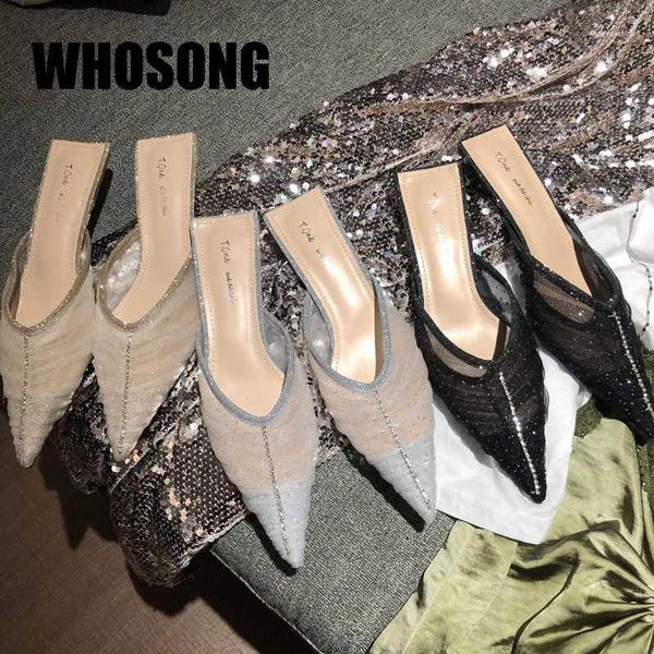 slippers women woman pointed toe slides rhinestone flip flops heels ladies outside female zapatos de mujer1, Black
slippers women woman pointed toe slides rhinestone flip flops heels ladies outside female zapatos de mujer1, Black