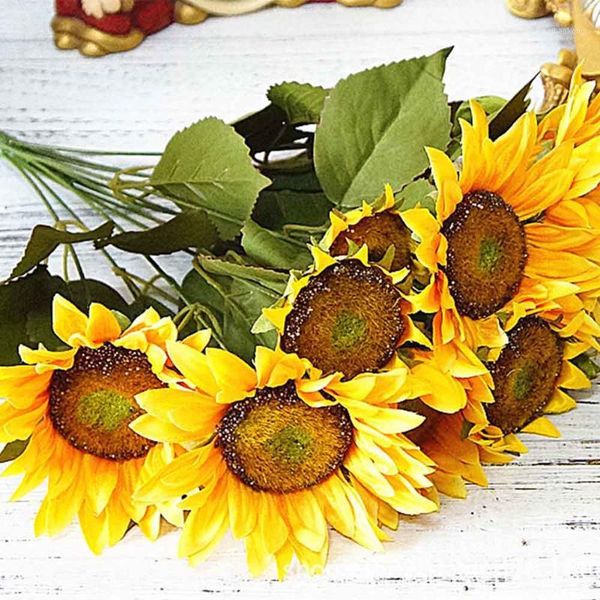 decorative flowers & wreaths with leaves 13 heads cloth fake sunflower garden home decor artificial european style deskoffice living roo
decorative flowers & wreaths with leaves 13 heads cloth fake sunflower garden home decor artificial european style deskoffice living roo