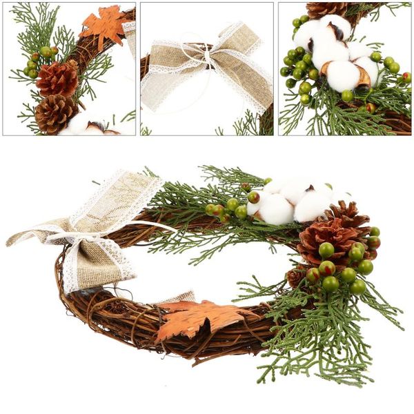 1pc wreath garland beautiful ornament hanging garland hanging wreath for party xmas tree door
1pc wreath garland beautiful ornament hanging garland hanging wreath for party xmas tree door