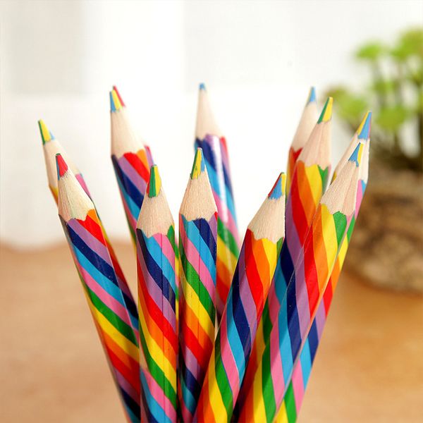 4pcs/pack Kawaii 4 Color Concentric Rainbow Pencil Crayons Colored Pencil Set Art School Supplies for Painting Graffiti Drawing
4pcs/pack Kawaii 4 Color Concentric Rainbow Pencil Crayons Colored Pencil Set Art School Supplies for Painting Graffiti Drawing