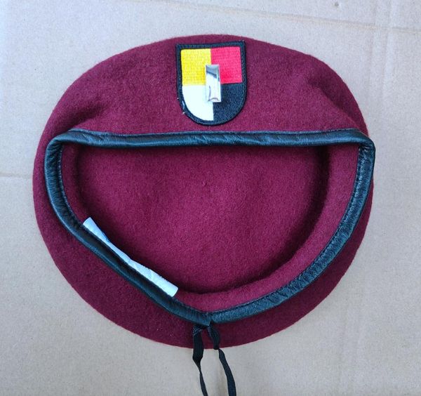 united states us army 3th airborne special forces group wool red beret first lieutenant officer rank insignia hat, Blue;gray
united states us army 3th airborne special forces group wool red beret first lieutenant officer rank insignia hat, Blue;gray