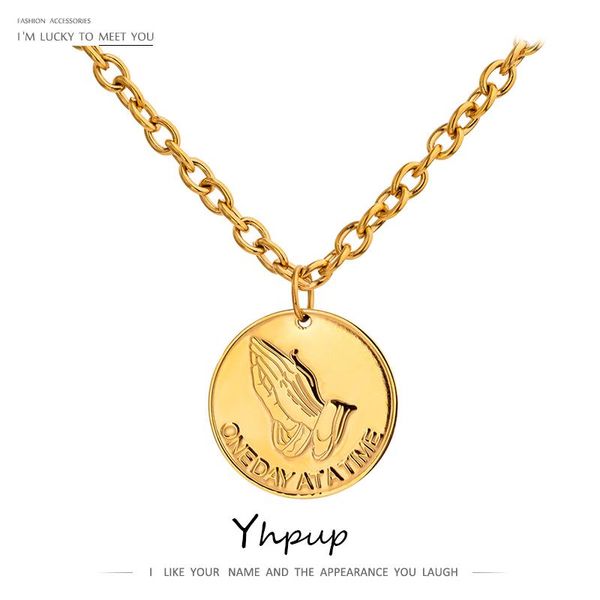 pendant necklaces yhpup 2021 stainless steel long sweater chain hip hop round necklace jewelry winter gold color metal choker, Silver
pendant necklaces yhpup 2021 stainless steel long sweater chain hip hop round necklace jewelry winter gold color metal choker, Silver