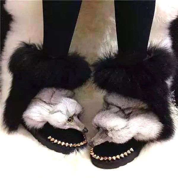 beautiful luxo front decoration snow thick studs single winter fox skin opening women's stuffed mid-calf boots 1vq0, Black
beautiful luxo front decoration snow thick studs single winter fox skin opening women's stuffed mid-calf boots 1vq0, Black